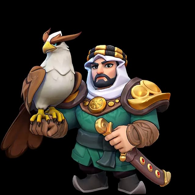 Fahd full artwork — Kingshot Cavalry hero
